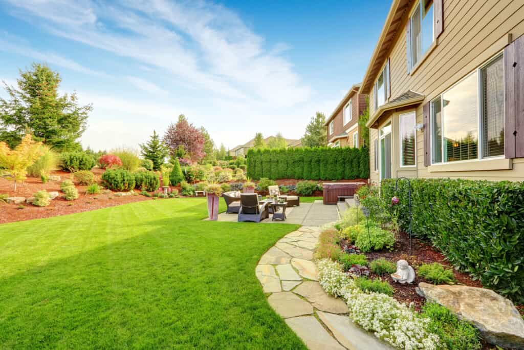 a landscape design featuring a wide assortment of plants l contractor and builder