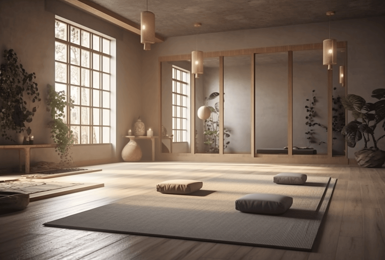 Upmedio A Yoga Room At Home Yoga Mat In Living Room Full Screen Fe1cc256 2009 4fa1 A388 232e9101ad62